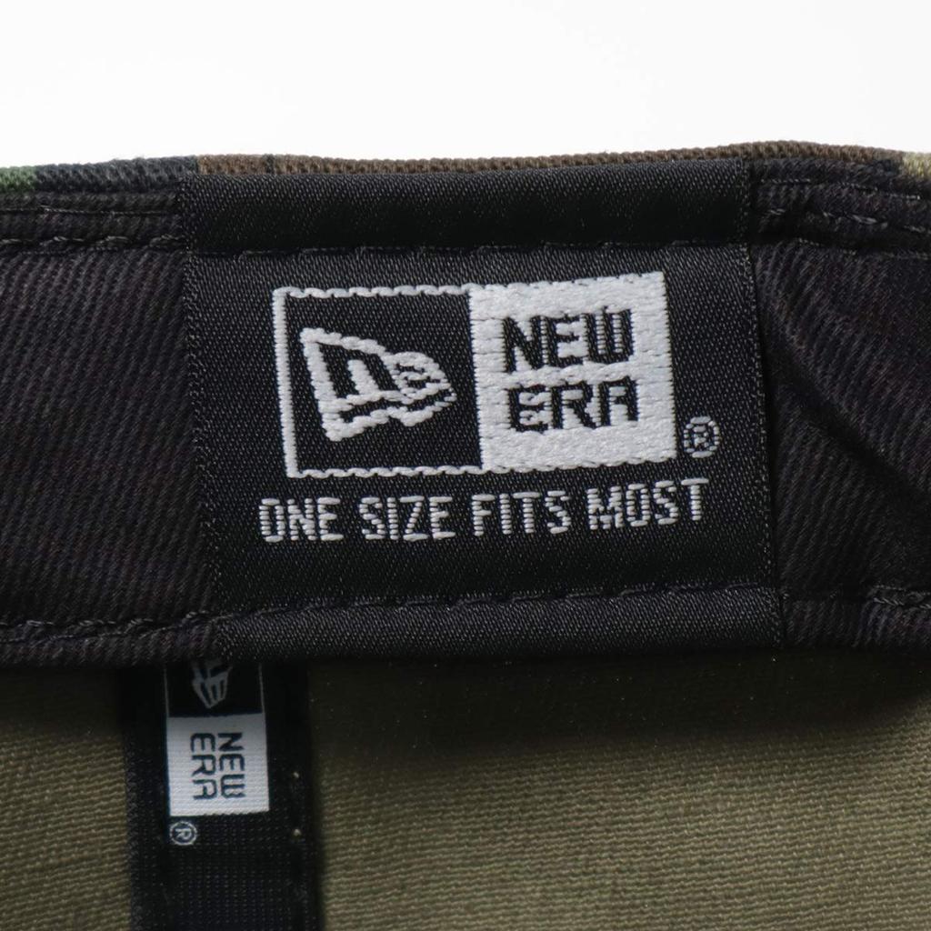 NEW ERA Cap Snapback 9FIFTY FLAT BILL Woodland Camo Camouflage Pattern FREE (New Era) (Size Adjustable)