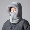Cold Resistant Warm Scarf Face Mask Windproof Lei Feng Hat 3-in-1 Winter Cycling Hat  Skiing
