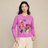 2025 Autumn/Winter New Arrival: Heavy-Duty 100% Wool Knit Sweater with 3D Peony Embroidery, Round Neck & Long Sleeves