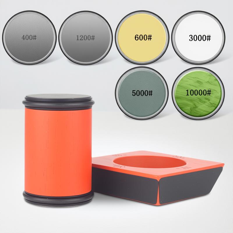 Rolling Blade Sharpener Set 15/18/20/22° Four Angles Non-slip Base Diamond Grinding Disc Jade Fine Sharpening Kitchen Sharpenin