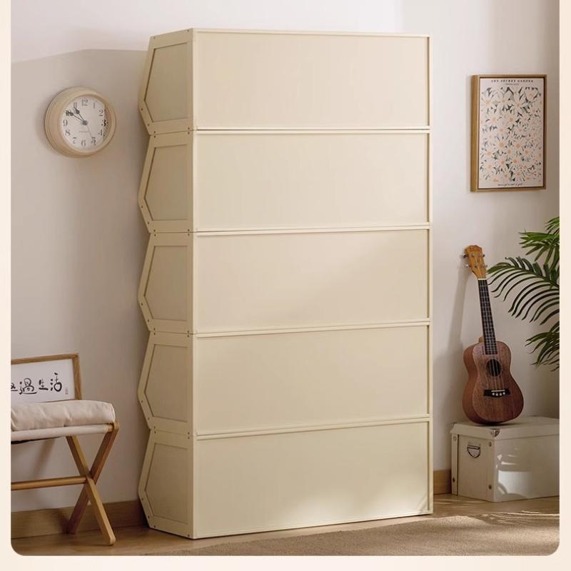 Rattan Chest Stackable Storage Cabinet of Drawers with Lots of Dining Room Living Room Bookcase Toys Storage Finishing Cabinet