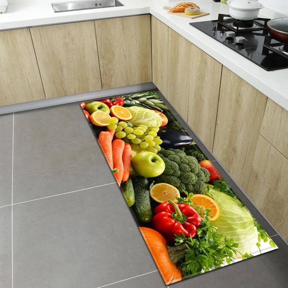 Bedroom Children Living Room Decoration Corridor Bathroom Non-slip Rug Fruit Pattern Kitchen  Home Door Mat
