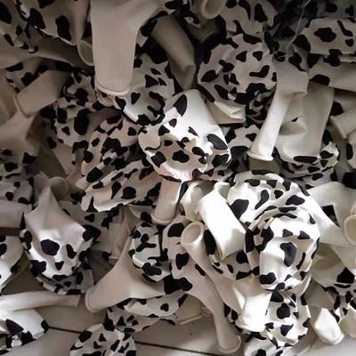 100Pcs Cow Balloon Milk Balloon Cow Party Balloon Black And White Balloon Cow Pattern Balloon Layout