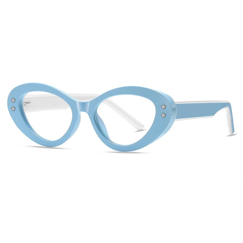 Stars Presbyopia Glasses For Women  Anti Blue Light Cat Eye Reading Glasses Women Popular Decoration Eyeglasses