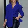 Women Long Sleeve Ruffles Blouse Office Lady Buttons Women White Shirts V Neck Elegant Shirt Woman Fashion Female 26550