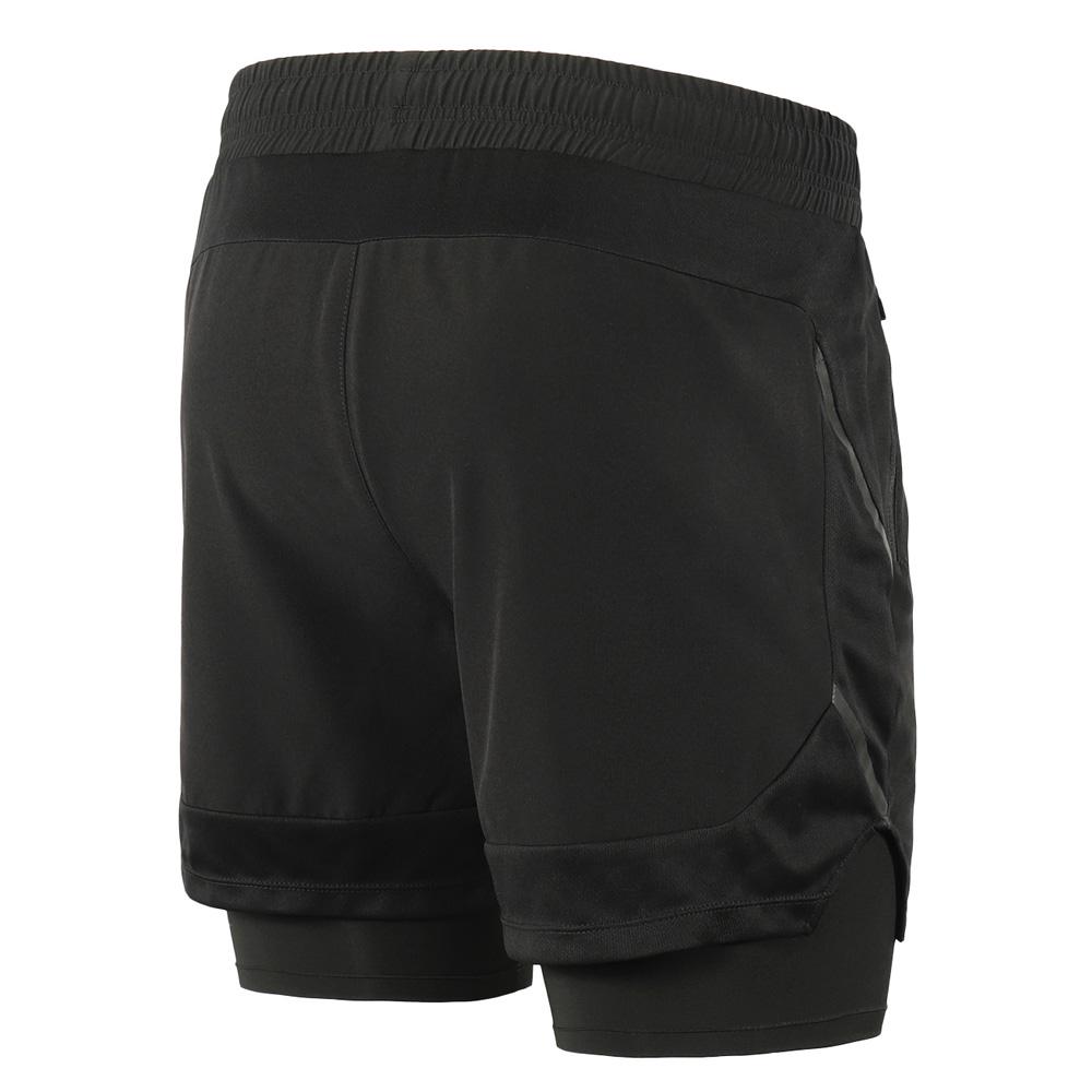 Lixada Men 2 In 1 Running Shorts Quick Drying Breathable Active Training Exercise Jogging Marathon Cycle Shorts