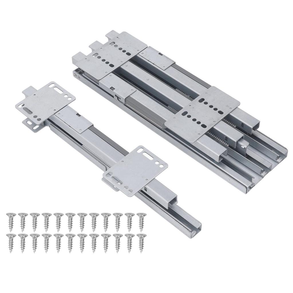 Heavy Duty Drawer Slides 22in Silent Buffer Damping Full Extension Metal Rails Glide Runners for