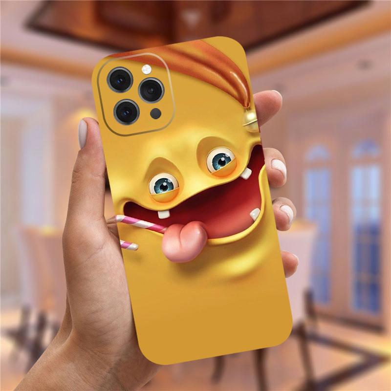 Etui na telefon 3D z zabawną buzią do iPhone'a 13 12 Pro XS Max Mini XR X 10 7Plus 7 8 Plus Miękki TPU do iPhone'a 11 Pro Max Obudowa Funda Bags