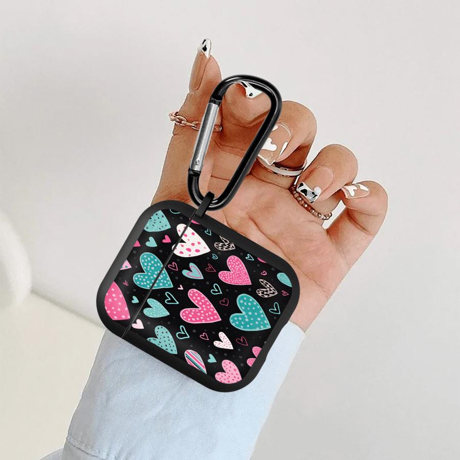 Earphone Cover Case For Airpods 4 2 1 Pro2 3 Pro Pro3 Leopard Heart Love Cases