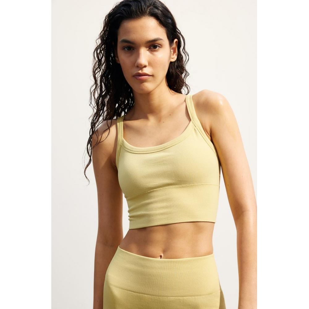 

Спортивный бюстгальтер HM DryMove Light Support, желтый