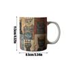 Animated Design Mugs, Personalized Ceramic Mugs, Coffee Cups, Practical Christmas Gifts.