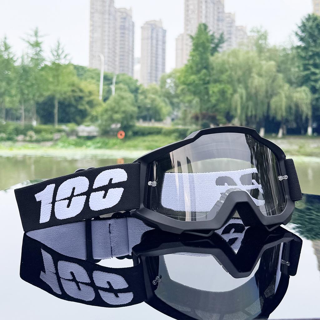 Newest 100 Motorcycle Goggles For Men Motocross Sunglasses Safety Protective MX Night Vision Helmet Goggles Driving Glasses