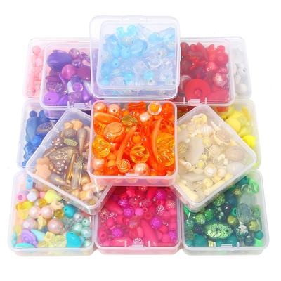 1 satz/beutel Zufällig Mischen Die Gleiche Farbe Serie Von Acryl Perlen DIY Armband Halskette Ohrringe Schmuck Zubehör