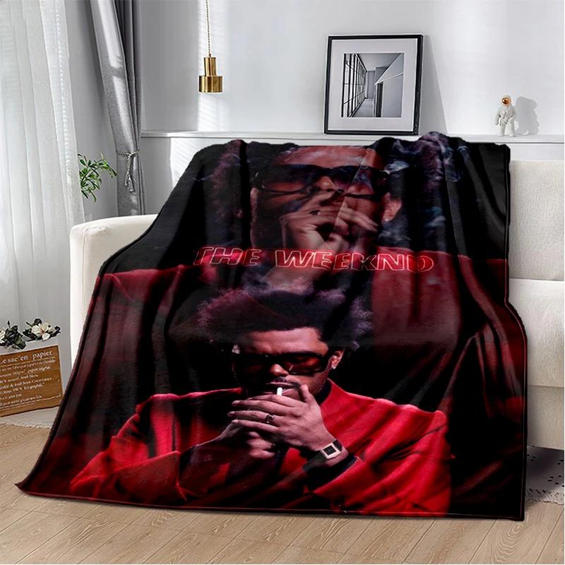 3D THE WEEKND,XO Alternative R&B Abel Tesfaye Flannel Blanket,Soft Throw Blanket for Home Bedroom Bed Sofa Travel Cover Kid Gift