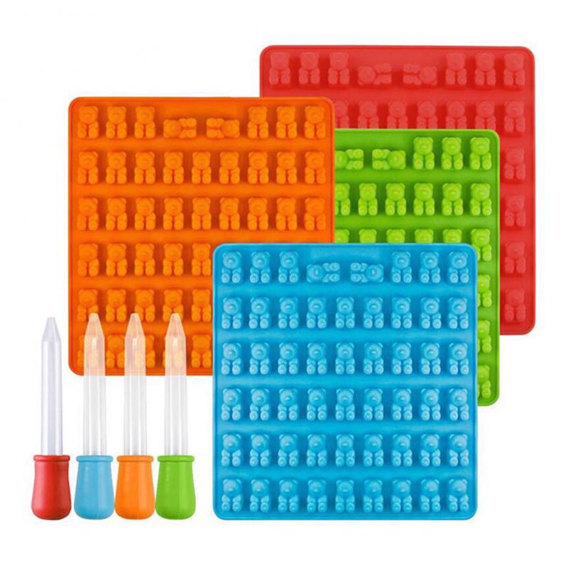 53Cell Jelly Mold Cavity Silicone Gummy Bear Chocolate Mold Candy Maker Ice Tray