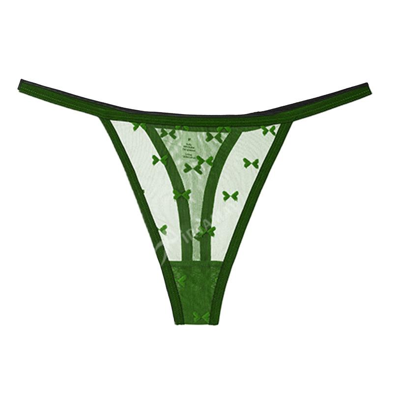 Sports yoga women's sexy coquettish lace panties women's mesh seamless panties European and American large-size T-pants