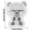 Beer Siliconen Vorm Teddybeer Fondant Vormen Taart Decoratie Gereedschap Cupcake Topper Snoep Hars Klei Chocolade Gumpaste Vorm