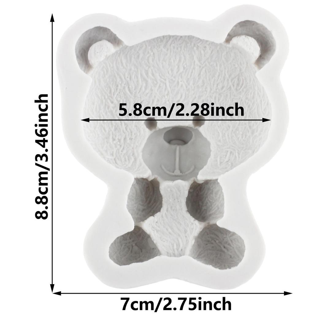 Beer Siliconen Vorm Teddybeer Fondant Vormen Taart Decoratie Gereedschap Cupcake Topper Snoep Hars Klei Chocolade Gumpaste Vorm