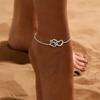 A Charming Minimalist Anklet Featuring a Dog Paw Print Heart, Perfect for Everyday Use And Holiday Attire. Ideal Gifts for Friends, Partners, Mothers