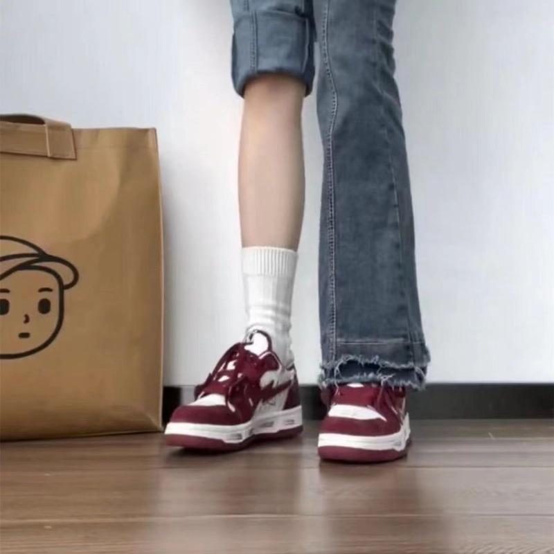 Zhao Ruth's Original Niche Graffiti Retro Board Shoes Flat Couple Casual Sports Shoes Children