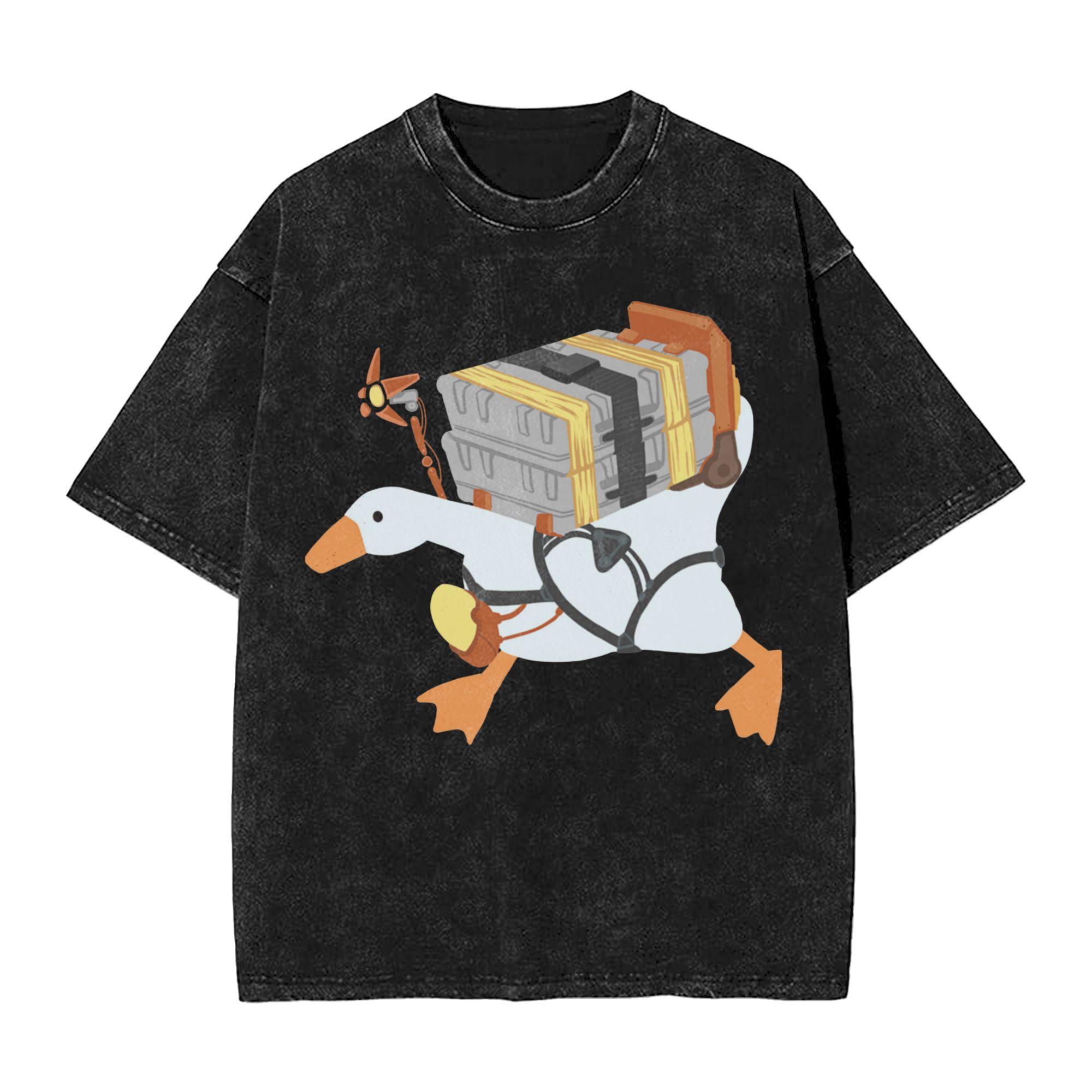 

Skull Death Stranding Graphic T Shirts Manga Washed Oversized TShirts Men Women Clothing Summer Short Sleeve Cotton Tee Shirt S