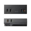 SANWA SUPPLY PD33W Power Strip (2 AC Outlets + 2 USB Type-C Outlets) with Swing Plug, Compact, Mobile, Black, TAP-MC2AC2BK