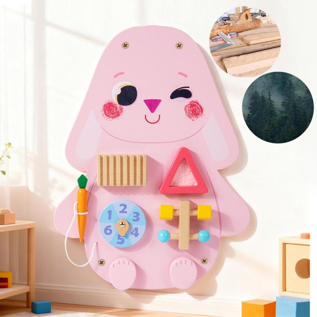 Wall-Mounted Child-Centered Activity Board Educational for Nursery