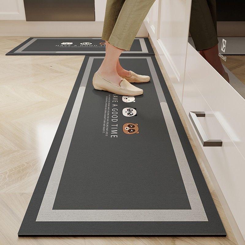 Water-Absorbent Non-Slip Diatom Mud Kitchen Floor Mat, Dirt-Resistant & Easy-to-Clean