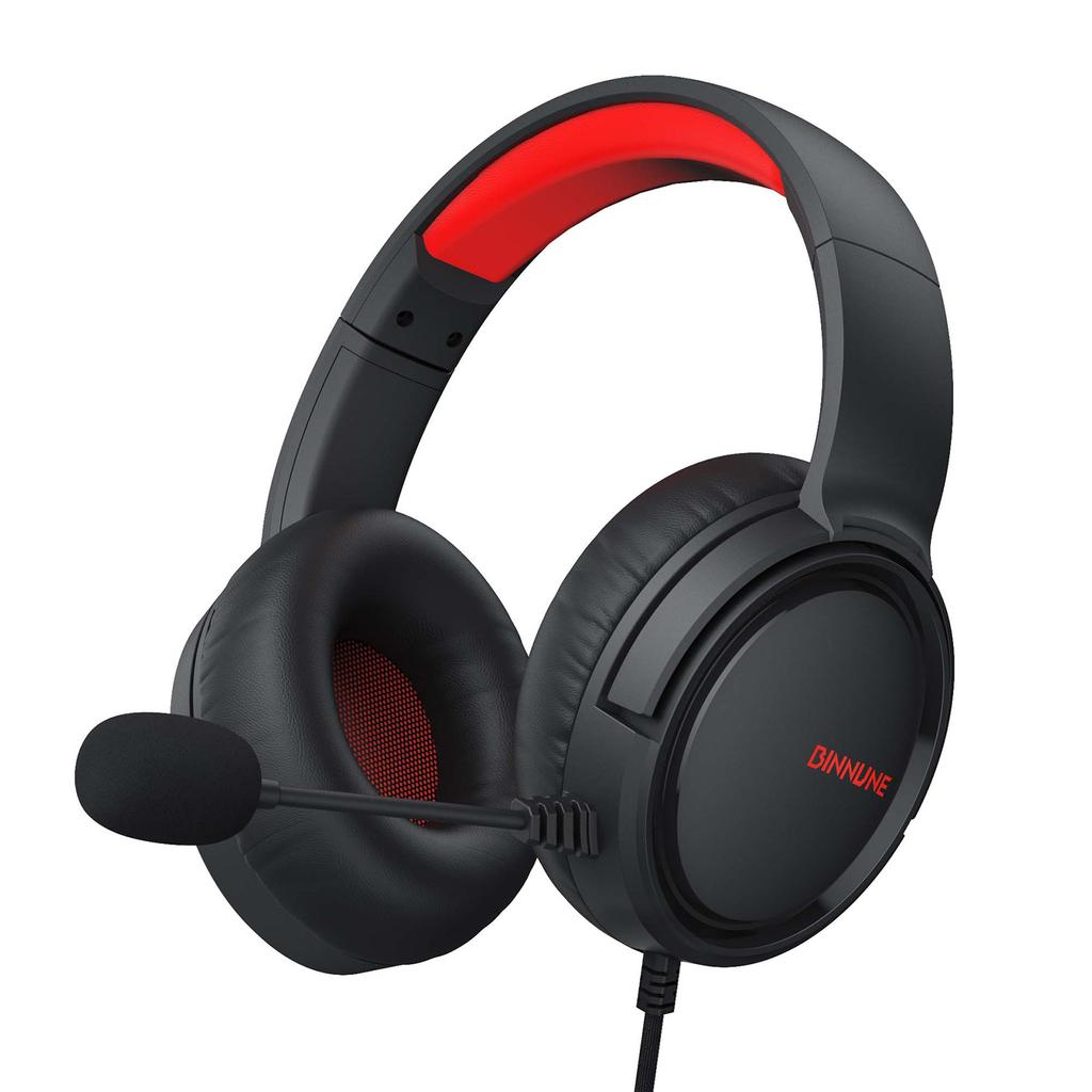 BG02 Gaming Headset with Microphone NoiseCanceling Wired Headphones Surround Sound OverEar