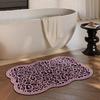 Toilet pink soft diatom mud absorbent foot pad bathroom retro quick-drying non-slip floor mat toilet door carpet