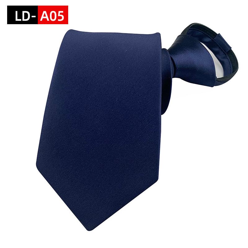 Ruifeng Men's 8cm Elastic Tie - Easy Pull, Formal Wedding or Business Wear