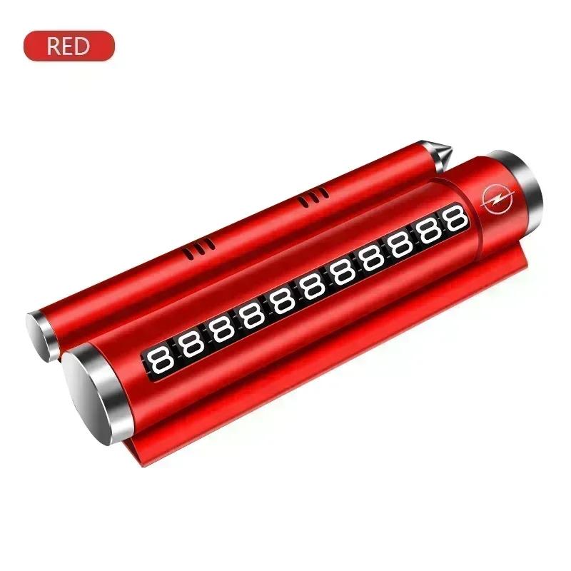 AAHK1 Metal Car Temporary Parking Card Rotatable Phone Number Plate For Opel Astra Insignia Mokka Zafira Corsa Vectra Antara Meriva
