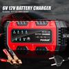 Full Intelligent Intelligent Pulse Repair Lead-Acid Battery Charger Car Motorcycle Battery 6V/12V 1.5A Multiple Protection Full Charge Self-stop