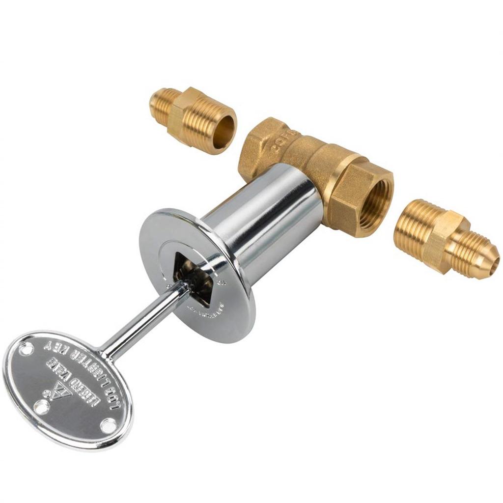Buy Hearth Gas Fire Pit Key Valve Kit Fireplace 1/2Inch Straight
