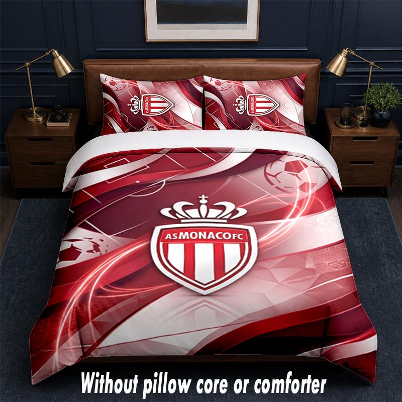 Monaco FC Design Bed Bedding Set 1 Duvet Cover + 2 Pillowcases Soft Breathable Household Bed Linens