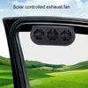 Car Air Vent Cooling Fan SUV Window Cooler 3 Outlet USB Plug in Circulation Exhaust Smoke