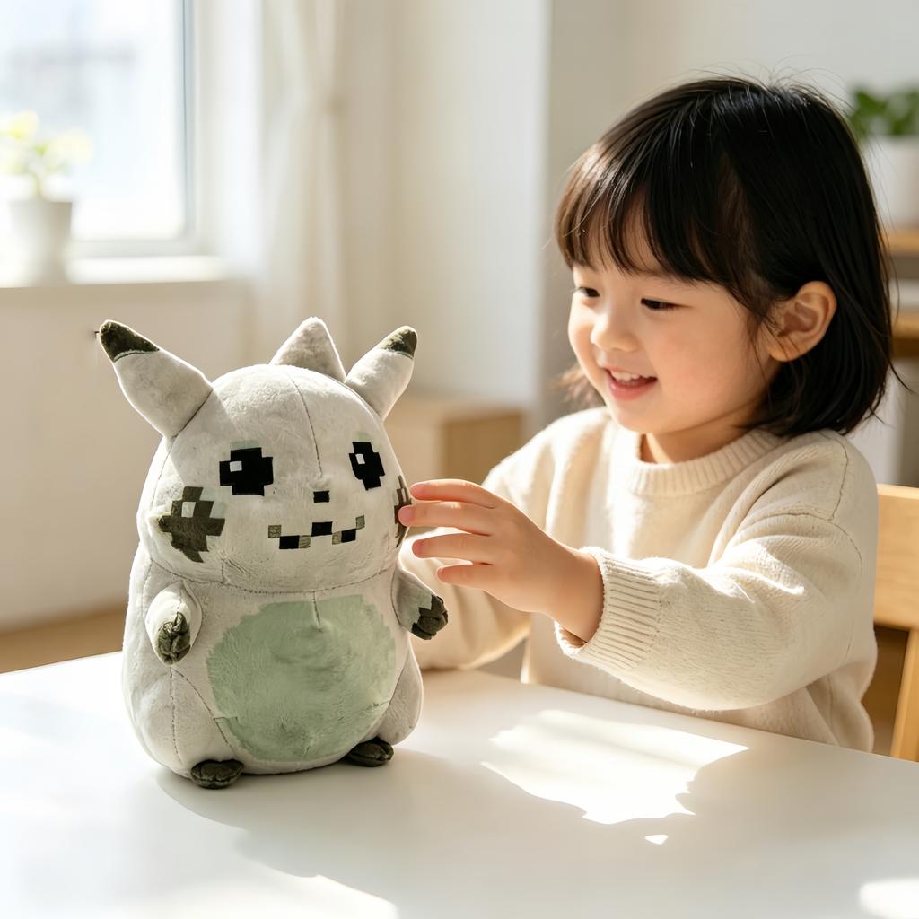 30th Anniversary Pixel Pikachu Plush Toys Elf Stuffed Doll Squirtle Bulbasaur Charmander Toys Hobbies Collection Gift