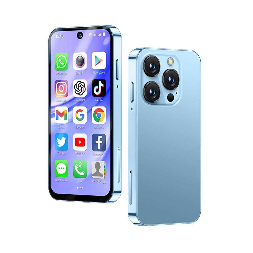 Soyes XS19 Pro Mini 4G Smartphone 3,88 pollici TFT Quad Core Dual SIM 5MP Fotocamera posteriore Bluetooth WIFI Tipo-C Impronta digitale Touchscreen Android Telefono cellulare