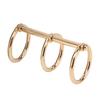   Rings Reusable 3 Hole Electroplated Metal   Hand Account Paper Loose Leaf Binding Rings