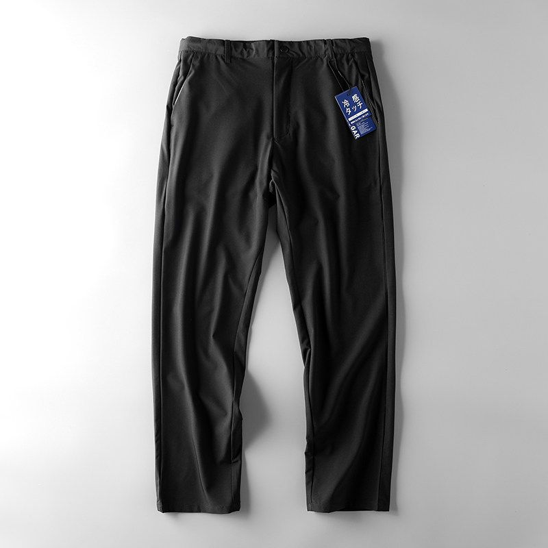 Export Cut Label Original Tail Single Summer Ice Silk Export Men s Pants Black L