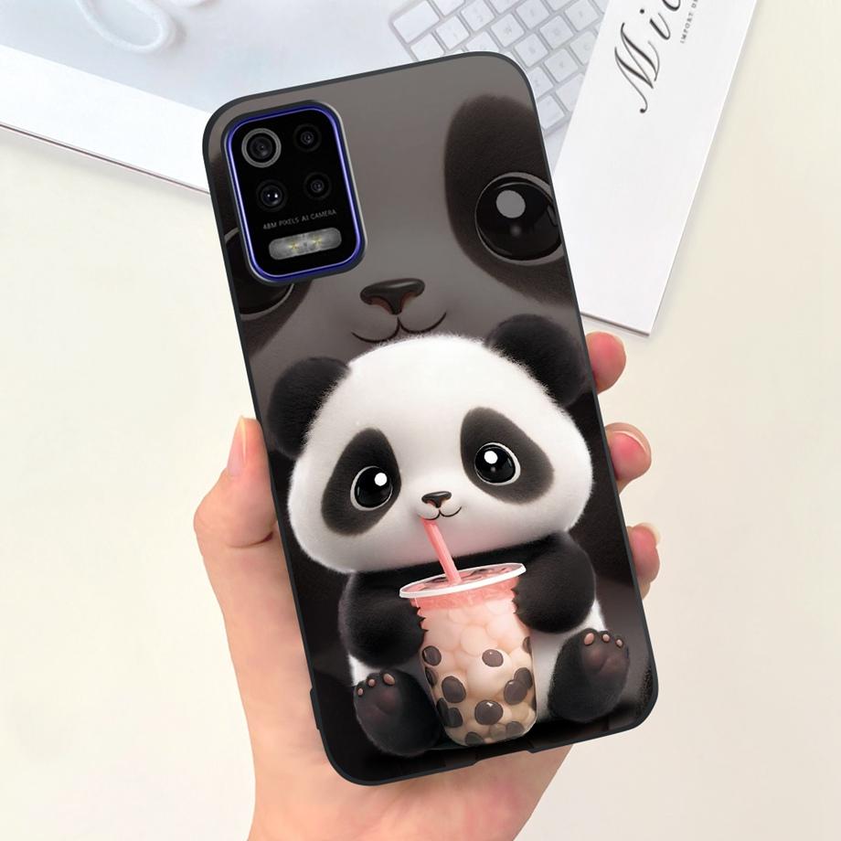 For LG K52 Q52 2020 Phone Case Soft Matte Silicone Capa For LGK52 LGQ52 2020 Funda Goothic Style Cartoon Back Cover Cute Pattern