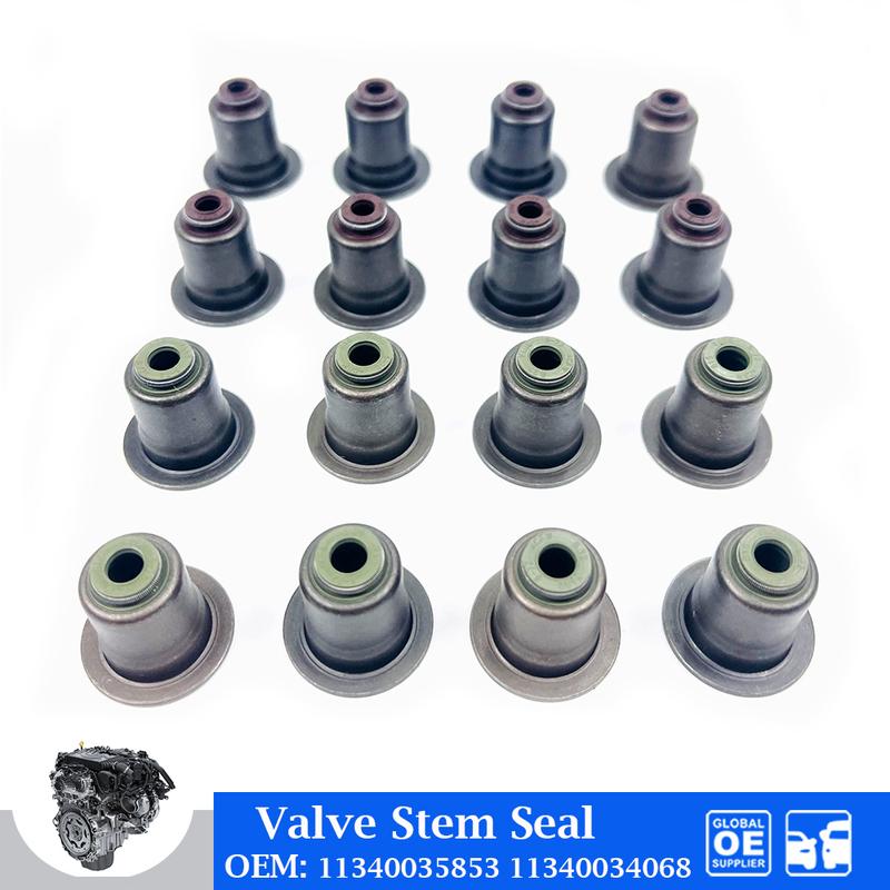 Engine Intake Exhaust Valve Stem Seal For BMW N52 N20 B38 B48 E60 E82 E88 E90 E92 F32 Car Accessories 11340035853 11340034068 B38 12PCS