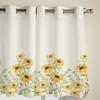 Yellow Daisy Flowers Modern Window Curtains for Living Room Bedroom Curtain Kitchen Treatment Blinds Drapes