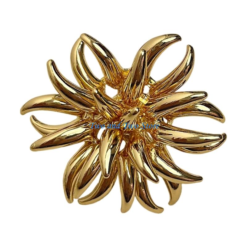 HX6F Versatile Ring Trendy Glitter Inspired Design With Comfortable Elastic Band Finger Jewelry For Everyday Use золотой