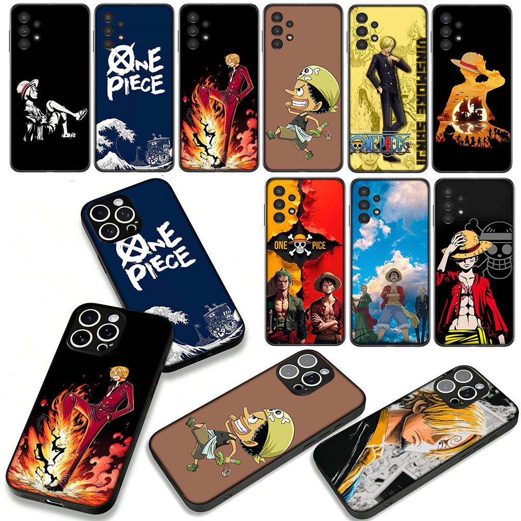for Motorola Moto G54 G05 G24 G55 G75 G85 G15 G57 G86 Power Edge 50 30 Fusion neo Pro Case Anime Sanji Luffy One Zoro Piece