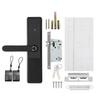 5 Ways Digital Touch+ Password +Key+pad Card+Fingerprint Digital Smart Door Lock Fingerprint Electric Biometric Fingerprint Lock