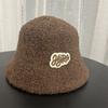 Hat women's autumn and winter new Maillard plush bucket hat basin hat retro warm face small bucket hat