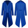 2025Wish Men's Medieval Gothic Swallowtail Coat - European & American Retro Punk Style