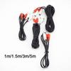 Dual 2RCA 2 RCA Male To 2 RCA Male Jack Plug Connector Cable Stereo Audio Extend AV Cord for DVD TV CD Sound Amplifier
