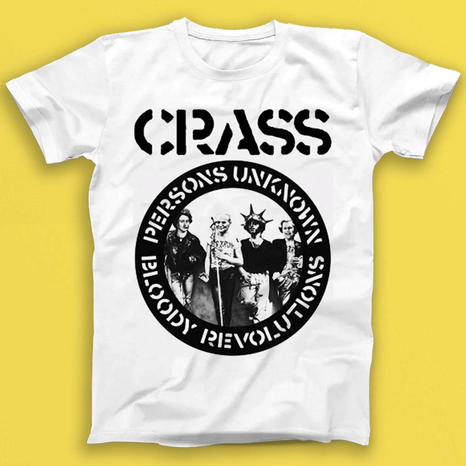 Crass Bloody Revolutions Неизвестные Личности Панк Рок Музыка Подарок Футболка Футболка T1998 M